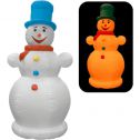 Надувная фигура - Снеговик в цилиндре и шарфе