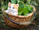 Кашпо декоративное Котик