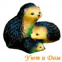 Садовая фигура Ёжики трое садовая фигура